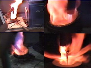 I do this for a living.  Click to see a 3 MB .wmv video of refining out the impurities and casting.
