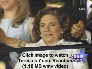Watch Teresa's 7 Second Reaction Time at 2004 DNC