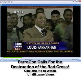Click the Pic to watch the Con man call for the destruction of the Red Cross
