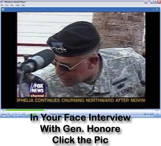 Click Pic to watch 1.2 MB .wmv Video of Gen. Honore giving the media a well deserved 'Smack Down'